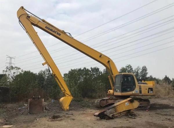 18m 19m Long Reach Excavator Booms Amarelo Preto Cor Pessoal