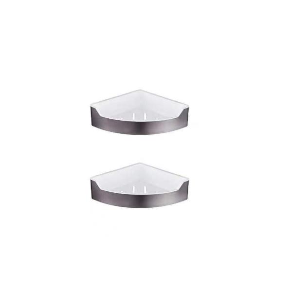 Wall Mounted Corner Bathroom Appliance Single Stainless Steel Shelf for Bathroom Wall