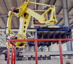 Máquina de empilhamento de tijolos fritos de barro com capacidade de 100000