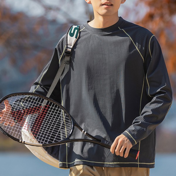 Quick Dry Antibacterial Tennis Golf Long Sleeve Knit Top | Custom OEM ODM Sport Tee