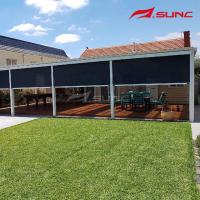 A trilha impermeável exterior de controle remoto do fecho de correr cega a proteção Windproof de Sun