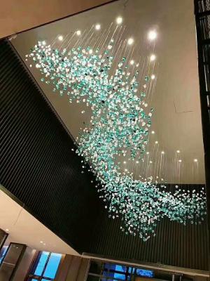 Decorative Art Hotel Hall Crystal Glass Chandeliers Ceiling Mounted Chandelier