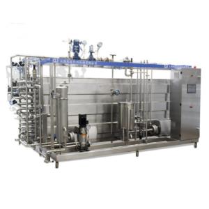 Uht alaranjado do material de Juice Pasteurizer Machine SUS304 tubular