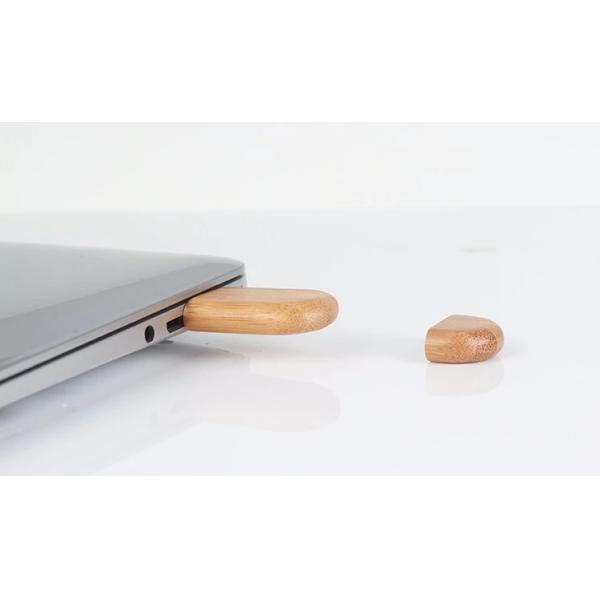 Ovale Shape 4Gb Wooden USB flash drive With gift Packing for Wedding gifts