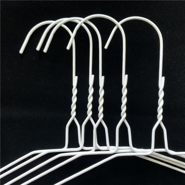 Dry cleaner 1.9mm Laundry Wire Hanger Customized Color Electrostatic Spraying