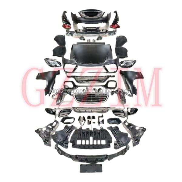 Модернизация W222 S450 Передняя задняя решетка бампера Бодикит для класса S W221 2008-2013