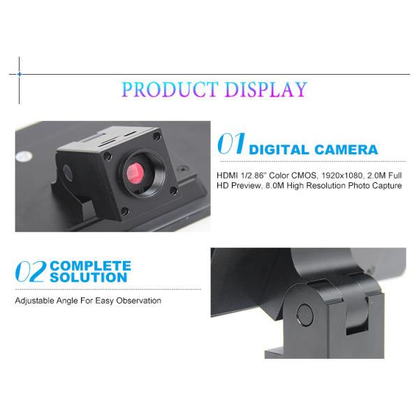 cámara A59.4250 del microscopio del LCD HD Digitaces de los accesorios 10,1 del microscopio de los 8.0M”