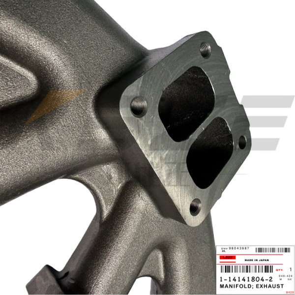 ISUZU 6BD1 6BG1 ENGINE 1-14141804-2 MANIFOLD;EXHAUST FOR HITACHI EX200 EX225 ZX200