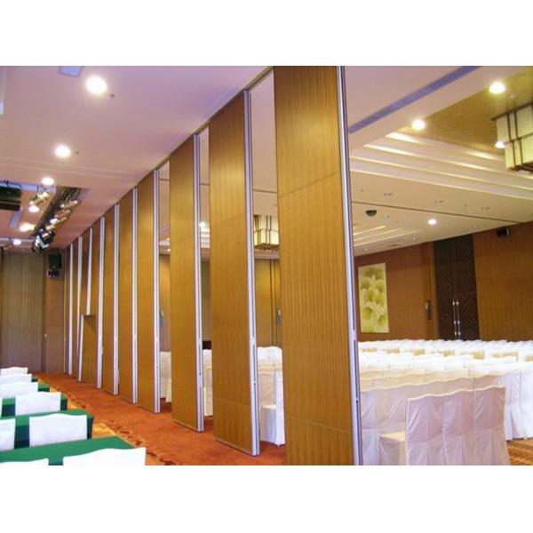 Aluminum Sliding Door Movable Acoustic Walls For Meeting Room No Floor Track