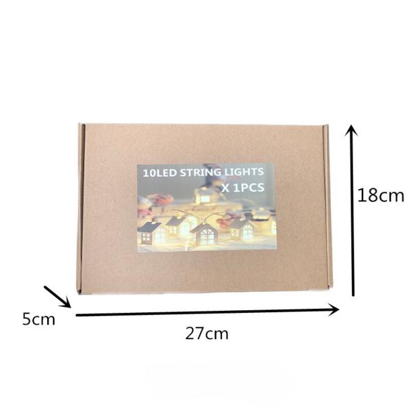Christmas String Lights 10 LED Fairy Lights Battery Operated Waterproof Hanging Novelty String Lights for Indoor Christmas Party