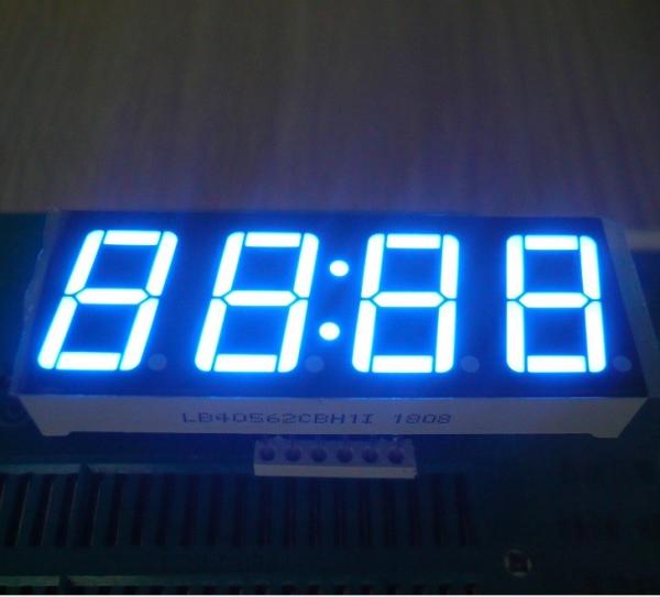 Affichage commun d'horloge de l'anode LED 0,56 ultra bleu pour la tenue 120℃ de minuterie de four
