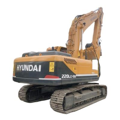 1889 Horas de Trabalho Usado Hyundai 220LC-9S Excavator na Coreia 22 Ton Crawler Digger Machine