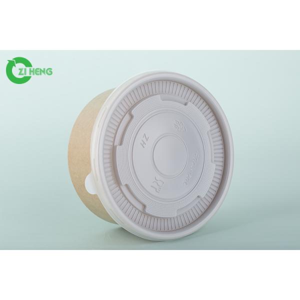 Los cuencos de papel reciclados de Kraft de las pastas/de la sopa doblan el PE impresión cubierta de 25 onzas Flexo