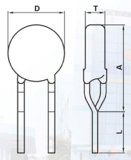MF73T-1 NTC Power Thermistor Axial Свинцовый для электронных энергосберегающих ламп