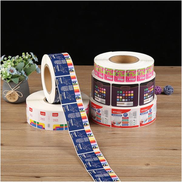 Wholesale Biodegradable Customizable with Various Patterns Waterproof Self-adhesive Sticker for Packing