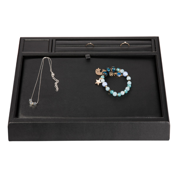 Изготовленная на заказ форма Лигхтвайт Ретангулар коробки дисплея ювелирных изделий шкентелей Пу легкая для использования