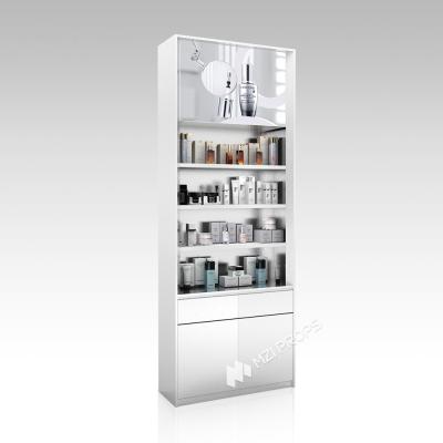 YZoS-U1 60mm Soft Film Light Box Armoire d'affichage de soins de la peau avec les bords argentés brossés