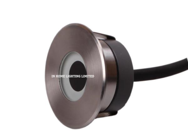 Mini Round Stainless Steel LED Underground Light for Deck , 3W LED Step Light
