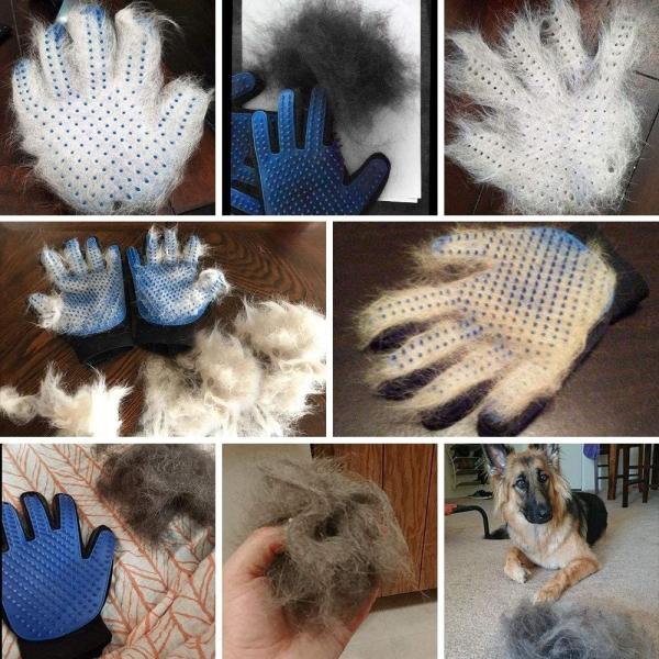Small Middle Large Pet Hair Remover Mitt Deshedding Dog Grooming Gloves For Bathing