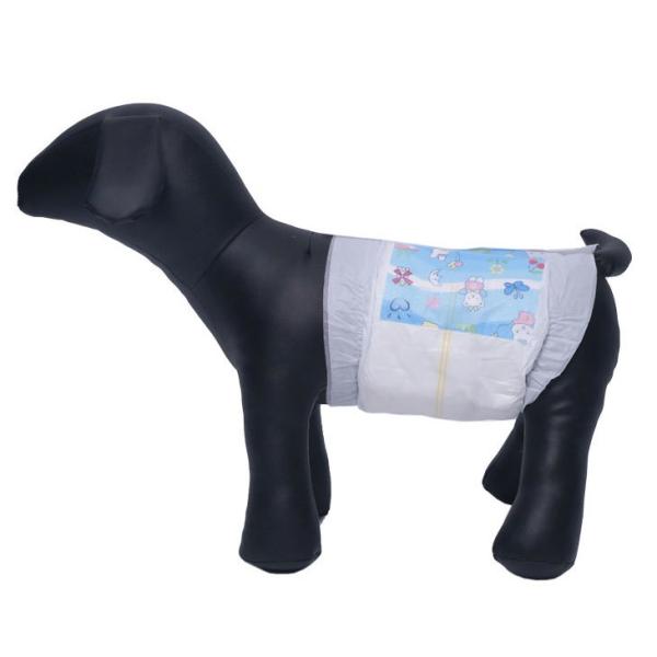 Plain Woven Disposable Puppy Diapers Leak Proof Disposable Cat Nappies OEM Packing