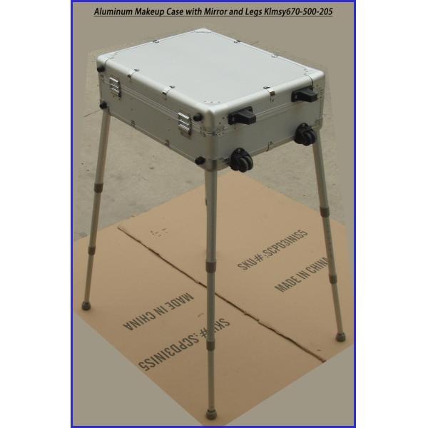 Aluminum Makeup Case with Mirror and Legs KLMSY670-500-205