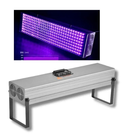 Heavy-Duty CE CB Certified 200W 0~110mm Height-Adjustable Frame Dual-Fan Cooling UV LED Curing Lamp for Factory Automation