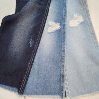 Tissu denim coton polyester   Style SERGÉ non élastique 75% COTON JSD3306  pour vêtements de mode