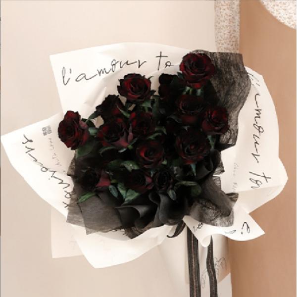 English tear-resistant paper, flower lining packaging paper material, flower shop supplies, floral arrangement, bouquet packaging, snow wipe paper