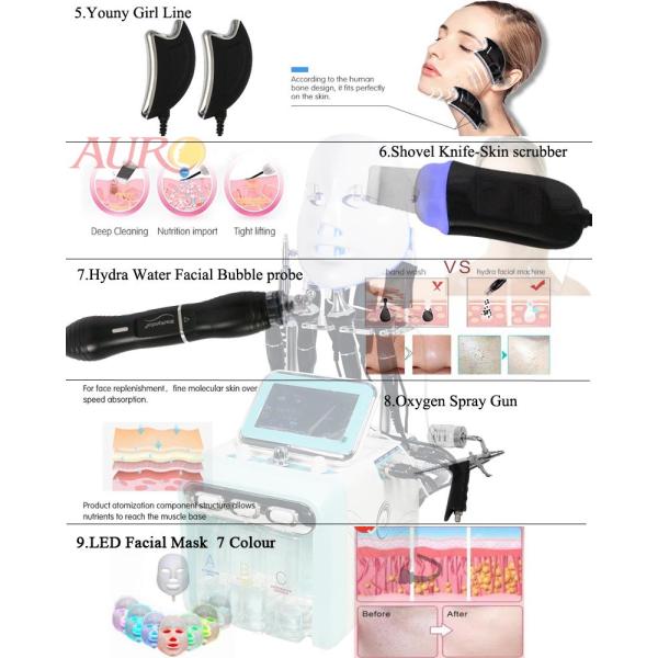 Anti Aging Oxygen Jet Peel Machine Spa 9 In 1 Hydrafacial Machine