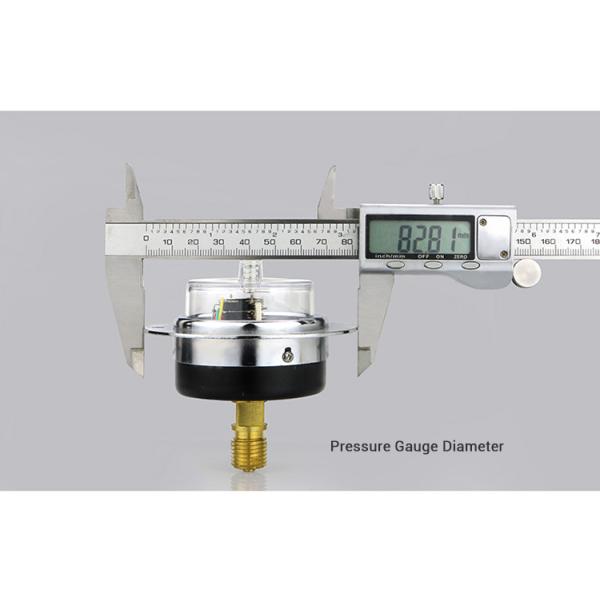 Electric Contact Pressure Gauge with 2.5% Precision and 62.5mm Back Belt Installation