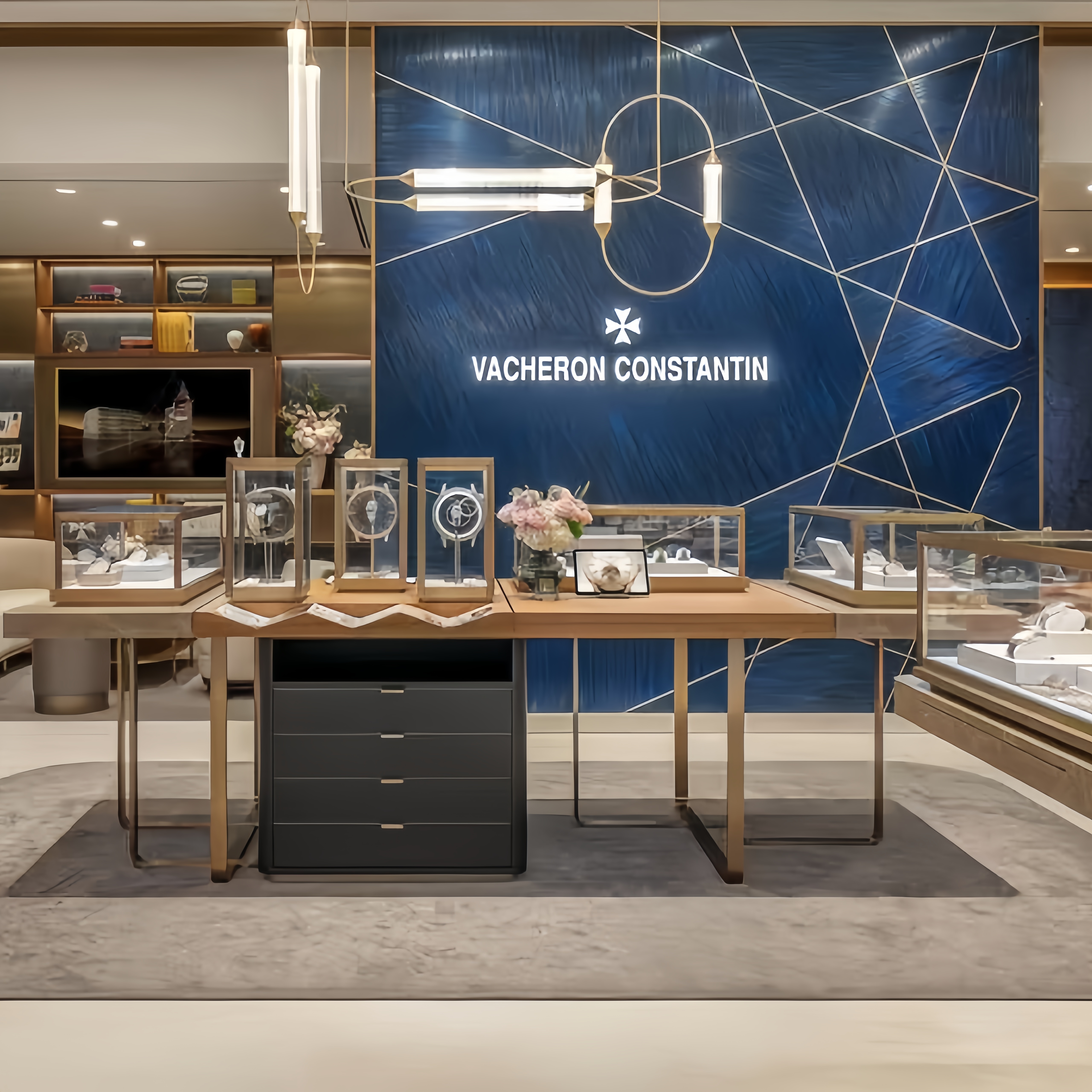 Watch Store jewellery shop showroom Waterproof dustproof retail store display cabinets