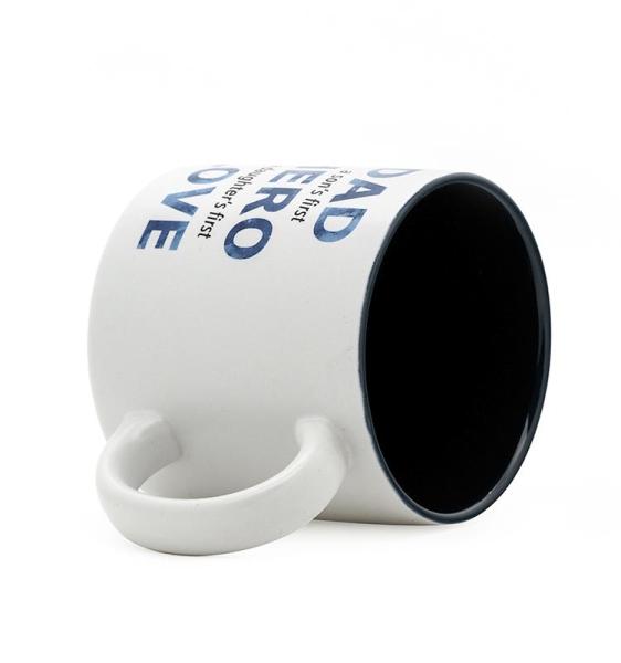 Ceramic Dad Mug Coffee Mug White Color With Creative WordsKING DAD Customized 12Oz For Gift