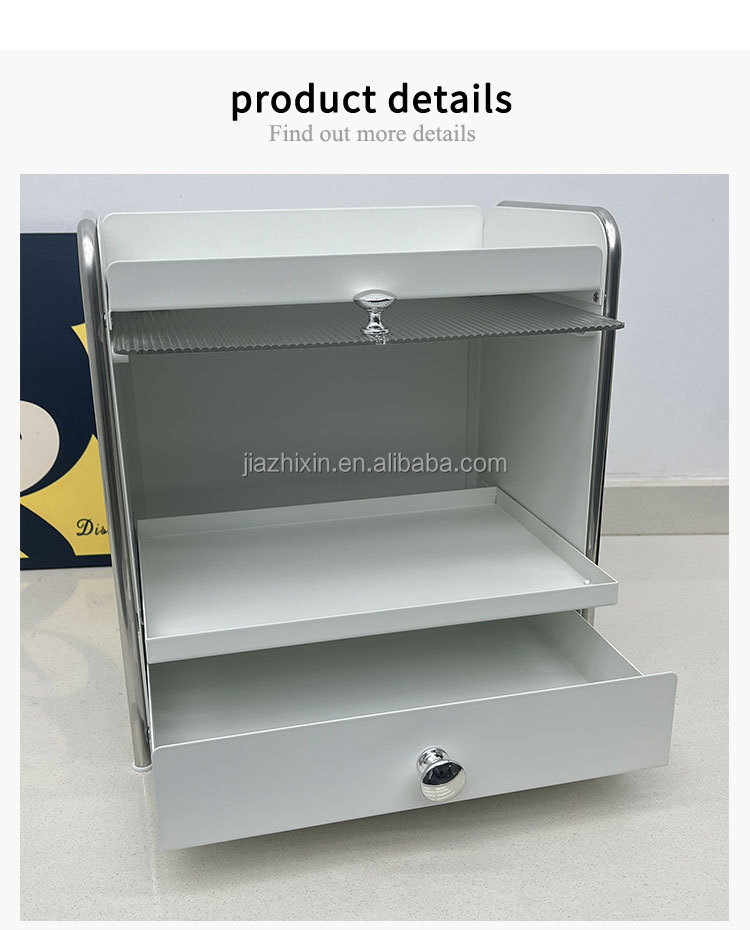 Pull-out 3 Tier Cosmetic Storage Box with Dust-proof Cabinet Door Kitchen Spice Jar Rack Coffee Capsule Drawer Desktop Organizer