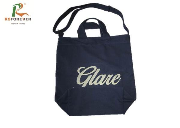 Double Handle Style Women'S Canvas Tote Bags , Fashion Canvas Bags Eco - Friendly