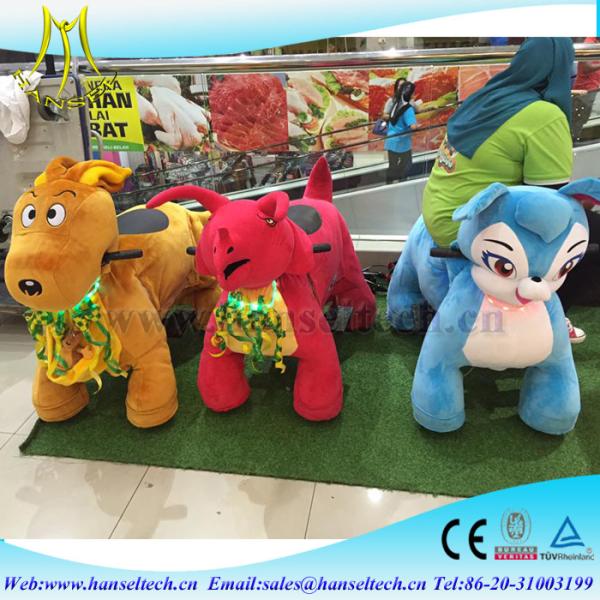 Hansel indoor rides and 4 wheel kid ride electric animal scooter for sale