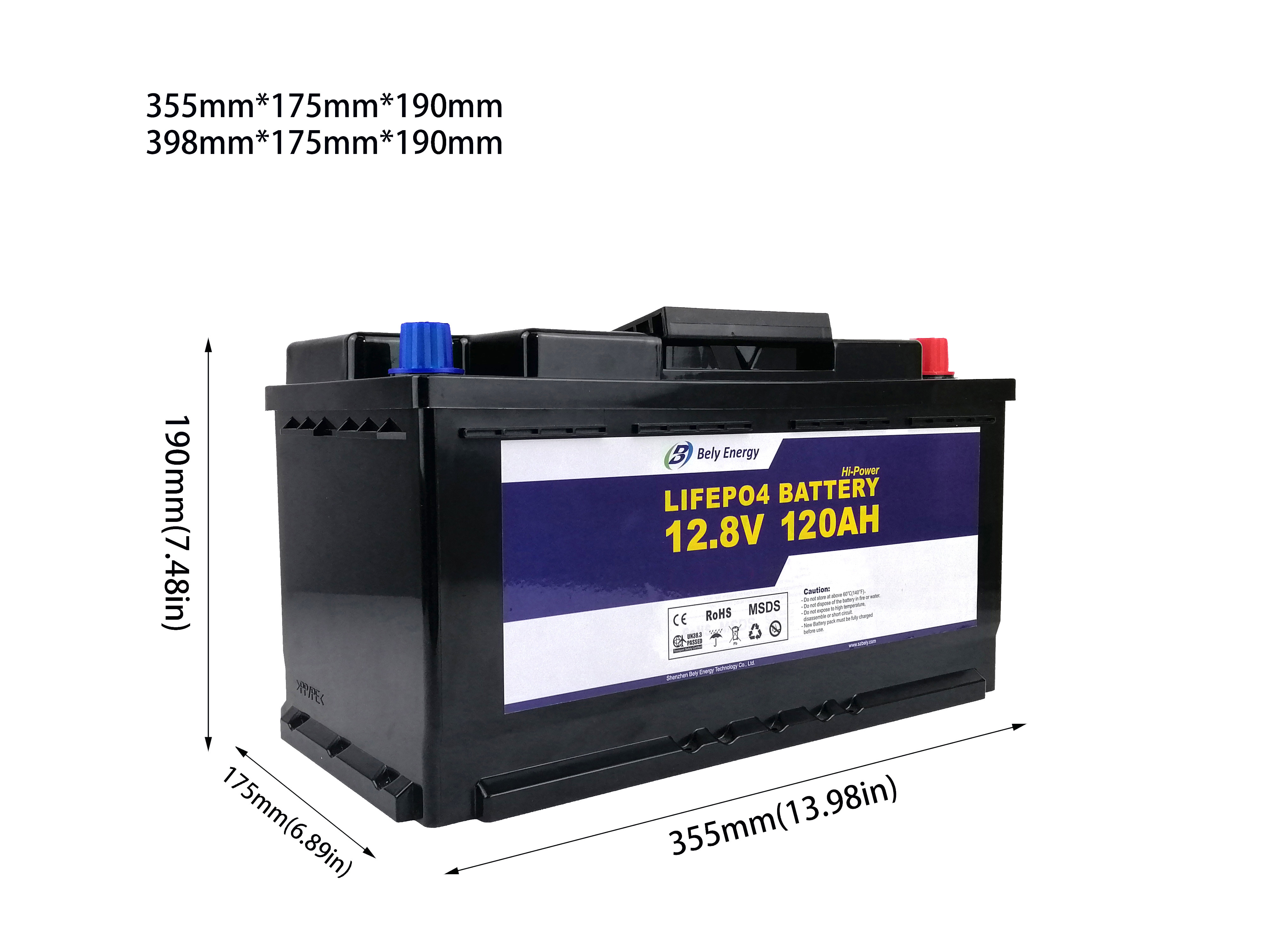 Замените свинцовокислотную батарею тележки гольфа лития 120ah 12V на BMS
