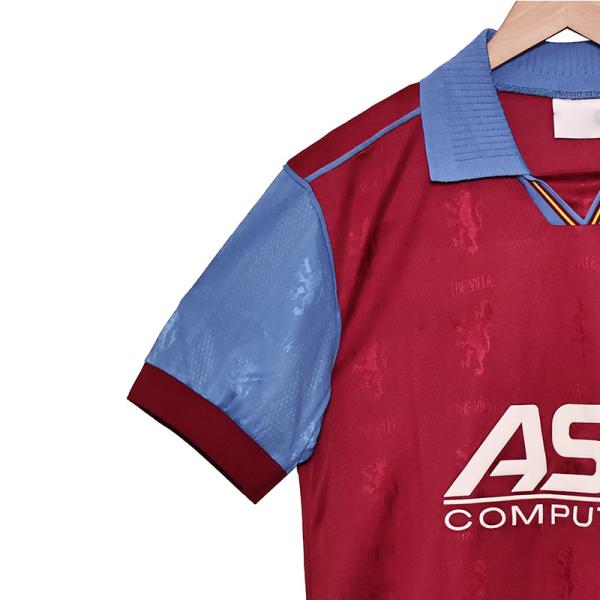 Aston Villa 1995-1997 Retro Home Football Club Jerseys Classic Customized