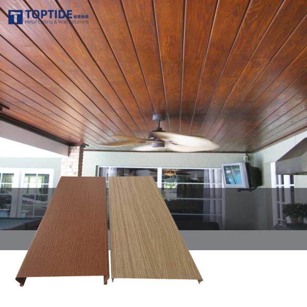 Environmentally Friendly Fireproof Linear Strip Ceiling Easy Installation