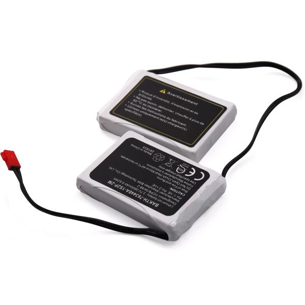 Customized 763448A-1S2P-2M 3.7V 2600mAh Rechargeable Lithium Ion Battery Pack for Snow / Ski Boots