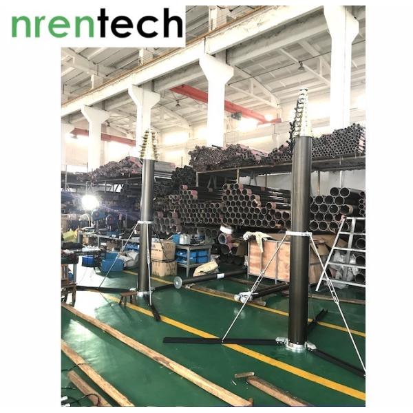 25m lockable pneumatic telescopic mast 10kg payloads/ wireless antenna telescopic mast-NR-3.7-25-10L-11S-36-229