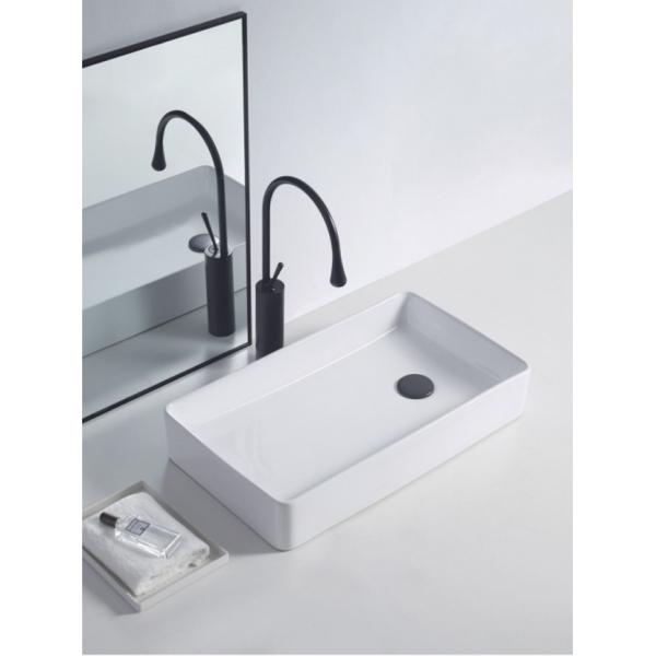 Lavabo de cerámica del lavadero de la palancana interior de Undercounter rectangular