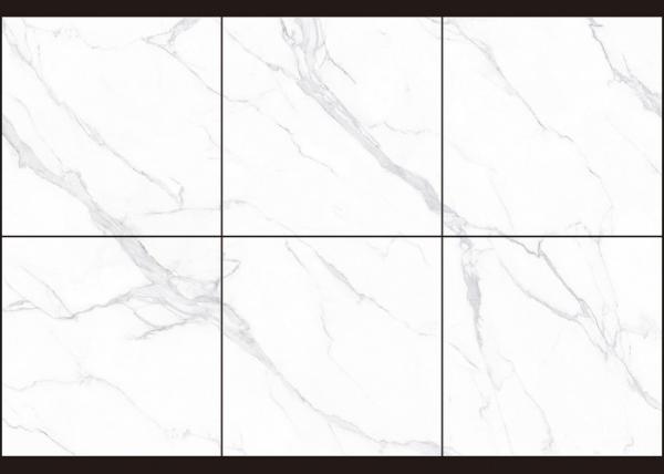 Sleek Marble Look Porcelain Tile Floor And Wall Thickness 9.5mm
