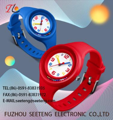 wholesale children watches colorful silicone watch gift watch for promotion fashion watches Multicolor strap custom logo