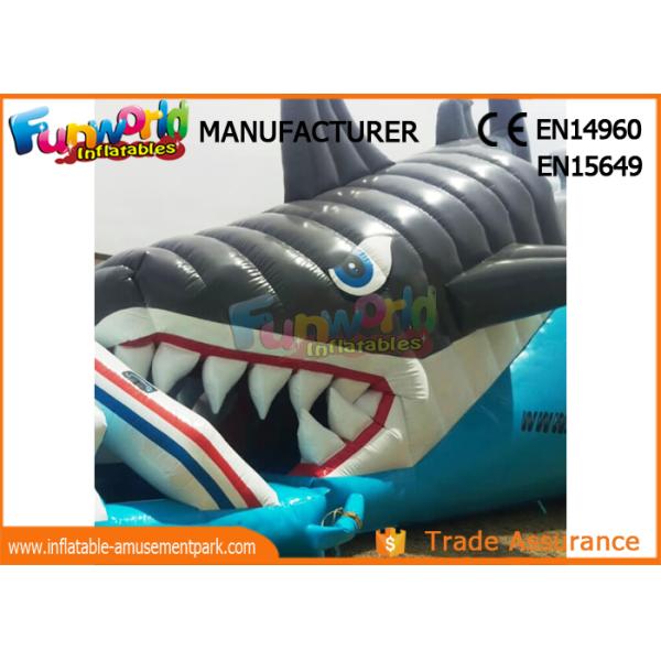 0.55mm PVC Tarpaulin Outdoor Inflatable Water Slides Clearance ROHS EN71