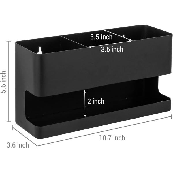 Настенный аксессуар салона Caddy 3 слота для сушилки волос и инструментов для стилирования Организатор