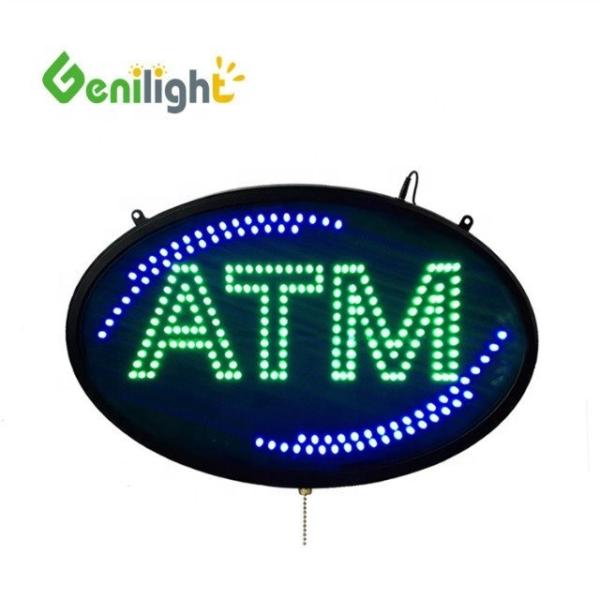 Aluminium Plastic Background LED ATM Sign Board with Ultra Bright Shining and Competitive