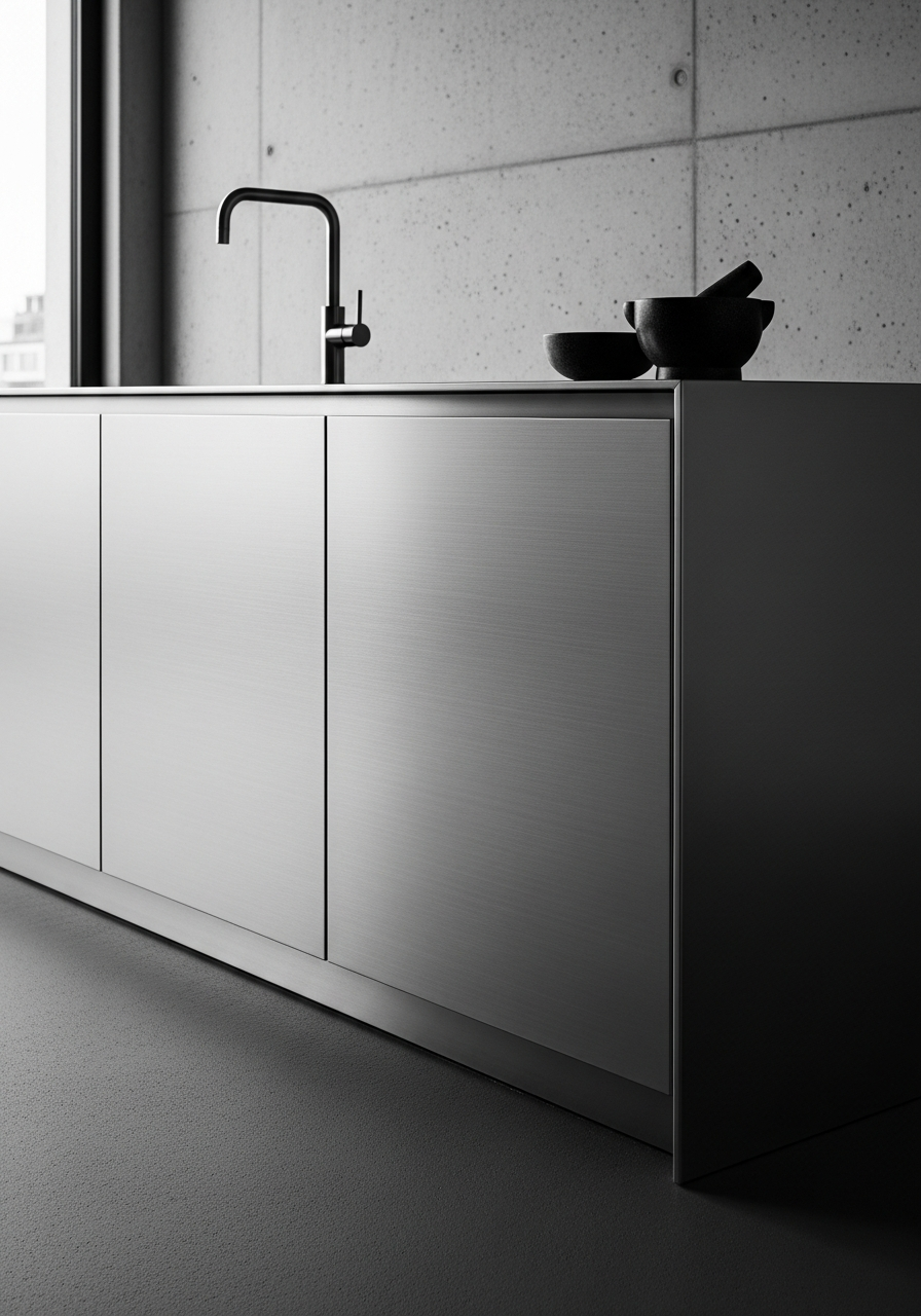 Urban Stone Minimal Kitchen Island System in 304 Stainless Steel