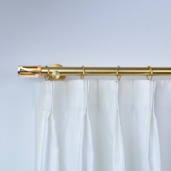 Diameter 22 mm Metal Curtain Pipe Accessories Gold Shower Curtain Rod Set For Living Room