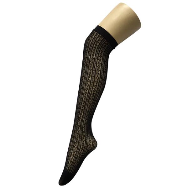 Jacquard Mesh Sexy Fishnet Stockings / Knee Sock Tights Custom Logo