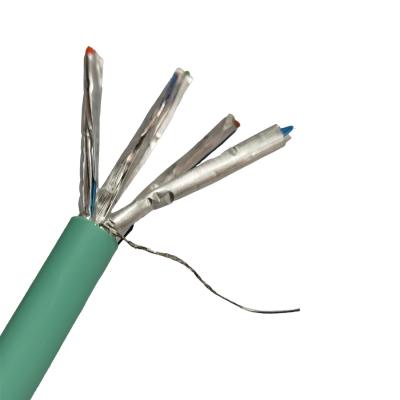 A rede Cat6a 10 Gigabit Ethernet de U/FTP cabografa o condutor de cobre de 500MHz 100%